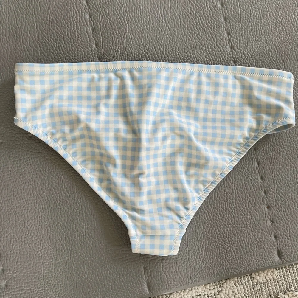 NWT Bikini Bottom plaid blue size 16W/18W
